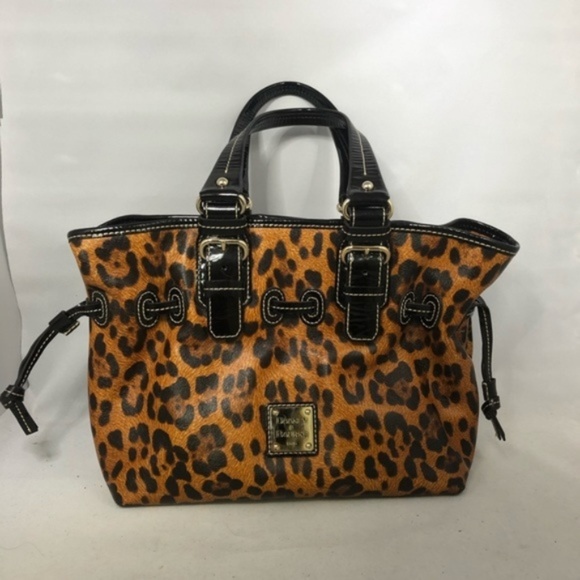 Dooney & Bourke Handbags - Dooney & Bourke Chiara tote purse cheetah canvas